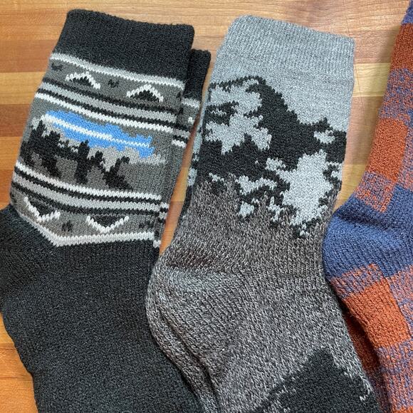 Cozy cabin men’s crew socks set of 3 size large (8-12.5) - Picture 9 of 9